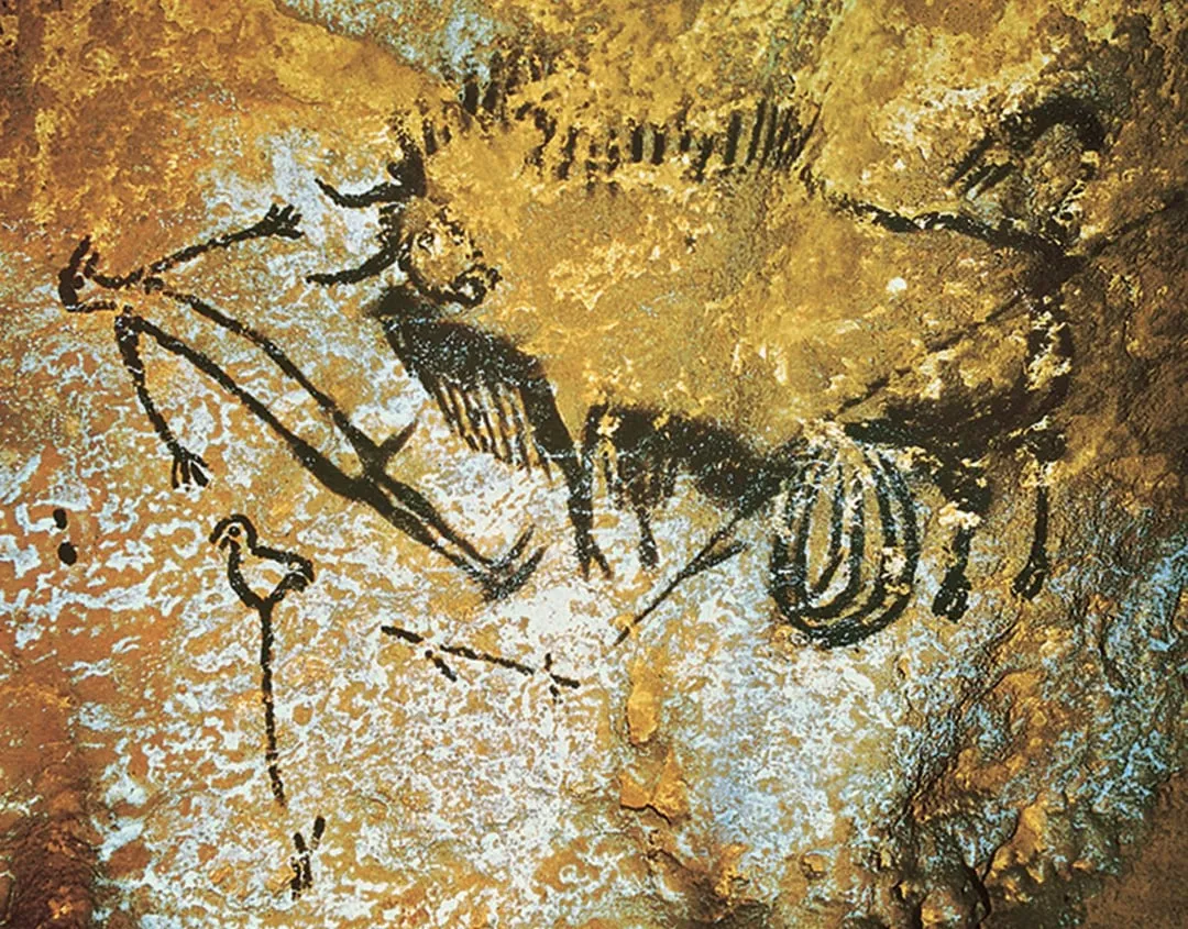 lascaux cave painting of dead man